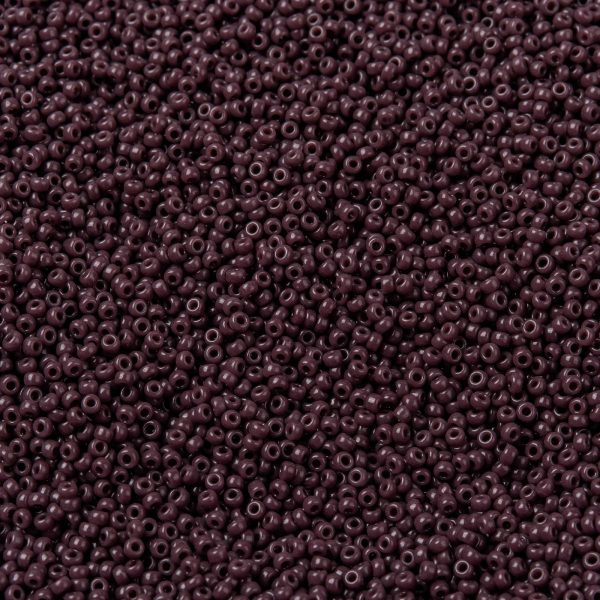 SEED X0056 RR0497 1 RR497 Opaque Chocolate MIYUKI Round Rocailles Beads 15/0 (15-497), 1.5mm, Hole: 0.7mm; about 27777pcs/50g