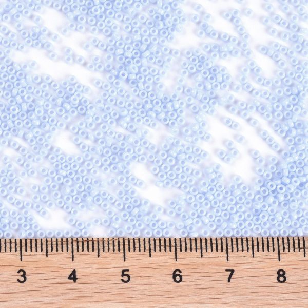 SEED X0056 RR3329 2 RR3329 Opaque Light Steel Blue MIYUKI Round Rocailles Beads 15/0 (15-3329), 1.5mm, Hole: 0.7mm; about 27777pcs/50g