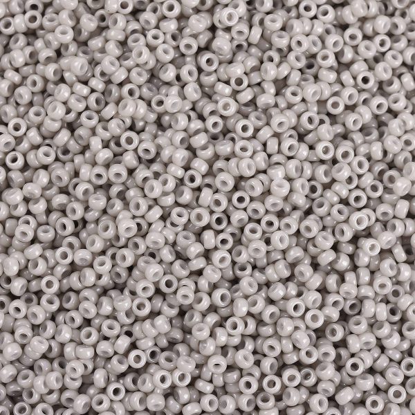 SEED X0056 RR3330 1 RR3330 Opaque Light Smoke MIYUKI Round Rocailles Beads 15/0 (15-3330), 1.5mm, Hole: 0.7mm; about 27777pcs/50g