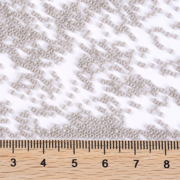 SEED X0056 RR3330 2 RR3330 Opaque Light Smoke MIYUKI Round Rocailles Beads 15/0 (15-3330), 1.5mm, Hole: 0.7mm; about 27777pcs/50g