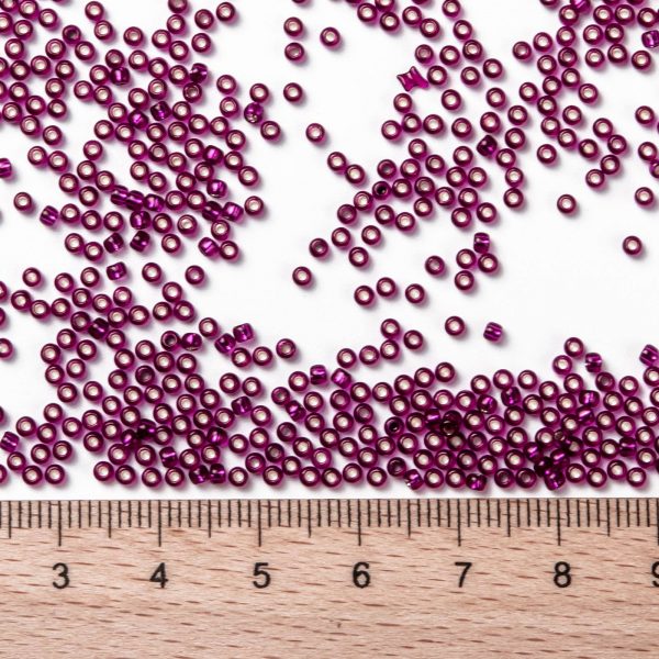 SEED XTR11 2223 2 0 TOHO #2223 Round Seed Beads, Silver Lined Dragonfruit 11/0, 2.2mm, Hole: 0.8mm, about 5555pcs/50g