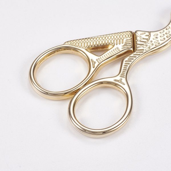 TOOL WH0037 02LG 3 Stainless Steel Sharp Tip Stork Embroidery Scissors, 9.25x4.2x0.4cm, 5 pcs/ Bag