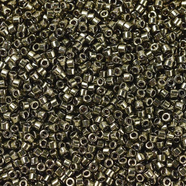 X SEED J020 DB0456 1 DB0456 Opaque Galvanized Olive MIYUKI Delica Beads 11/0, 10g/bag