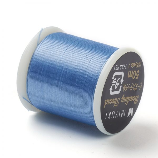 NWIR B001 10 1 Miyuki Light Sky Blue #10 Beading Nylon Thread B 330 DTEX 50 meters (54.6 yards)