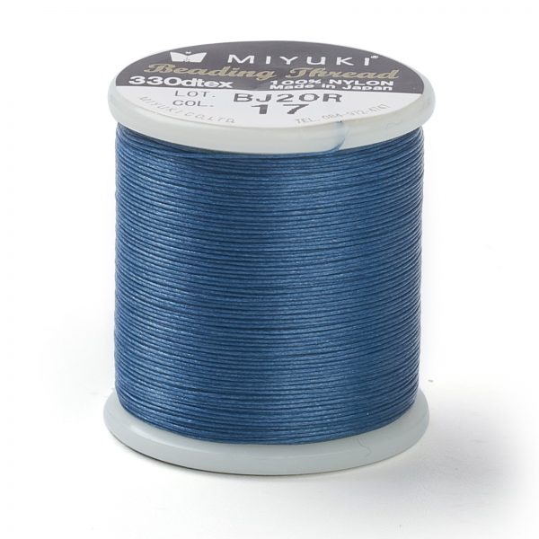 NWIR B001 17 Miyuki Steel Blue #17 Beading Nylon Thread B 330 DTEX 50 meters (54.6 yards)