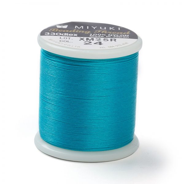 NWIR B001 24 Miyuki Dark Turquoise #24 Beading Nylon Thread B 330 DTEX 50 meters (54.6 yards)