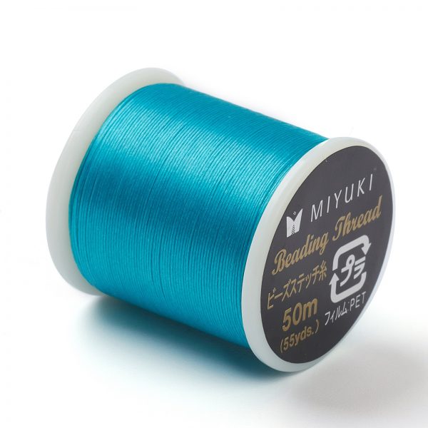 NWIR B001 24 1 Miyuki Dark Turquoise #24 Beading Nylon Thread B 330 DTEX 50 meters (54.6 yards)