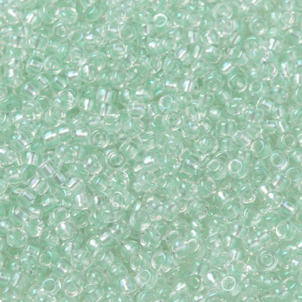 SEED X0055 RR3642 1 MIYUKI 11-3642 Round Rocailles Beads 11/0, RR3642 Pearlized Crystal AB Mint, 50g/bag
