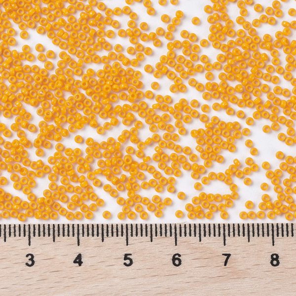 X SEED G009 RR4453 2 MIYUKI 11/0 #4453 Matte Finish Round Beads(10g), RR4453 Duracoat Dyed Opaque Sunflower Yellow Round Beads