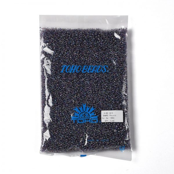 SEED TR08 0166D 4 TOHO #166D 8/0 Transparent AB Sugar Plum Round Seed Beads, 450g/bag