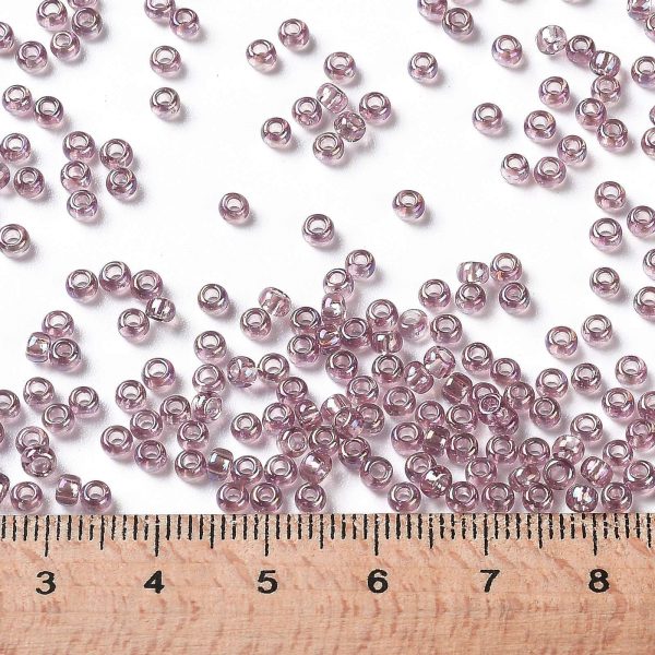 SEED TR08 0166 3 TOHO #166 8/0 Transparent AB Light Amethyst Round Seed Beads, 450g/bag