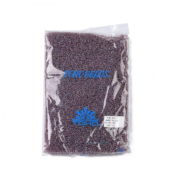SEED TR08 0166 4 TOHO #166 8/0 Transparent AB Light Amethyst Round Seed Beads, 450g/bag