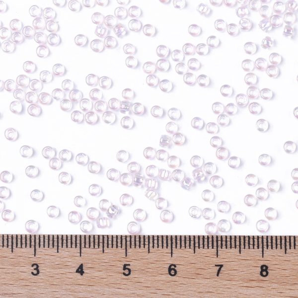 SEED TR08 0171L 3 TOHO #171L 8/0 Dyed Light Pink Transparent Rainbow Round Seed Beads, 450g/bag