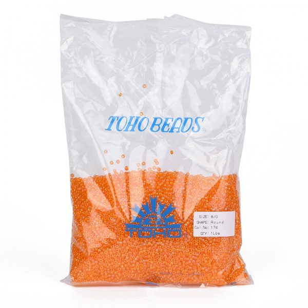 SEED TR08 0174 4 TOHO #174 8/0 Transparent AB Light Hyacinth Round Seed Beads, 450g/bag