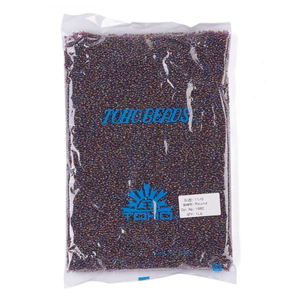 SEED TR11 0166C 4 TOHO #166C 11/0 Transparent AB Amethyst Round Seed Beads, 450g/bag
