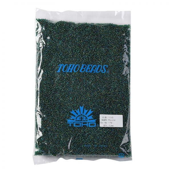 SEED TR11 0179 4 TOHO #179 11/0 Transparent AB Green Emerald Round Seed Beads, 450g/bag