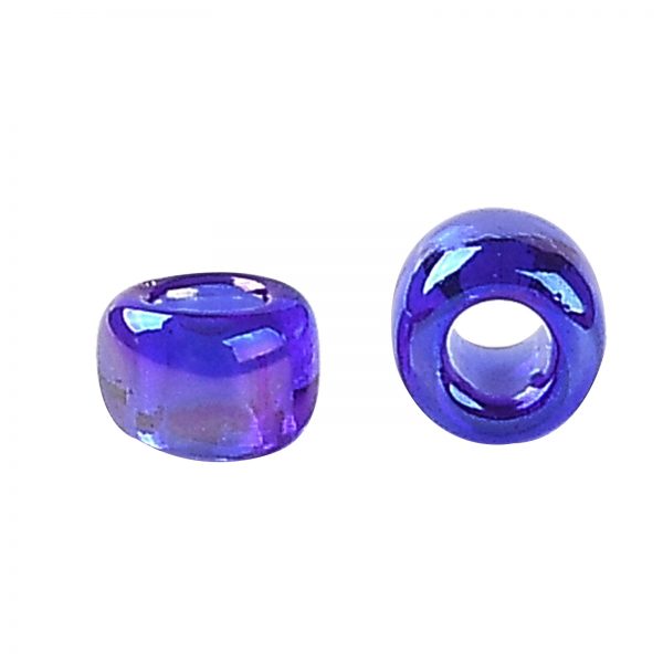 SEED TR15 0087 2 TOHO #87 15/0 Transparent AB Cobalt Round Seed Beads, 10g/bag