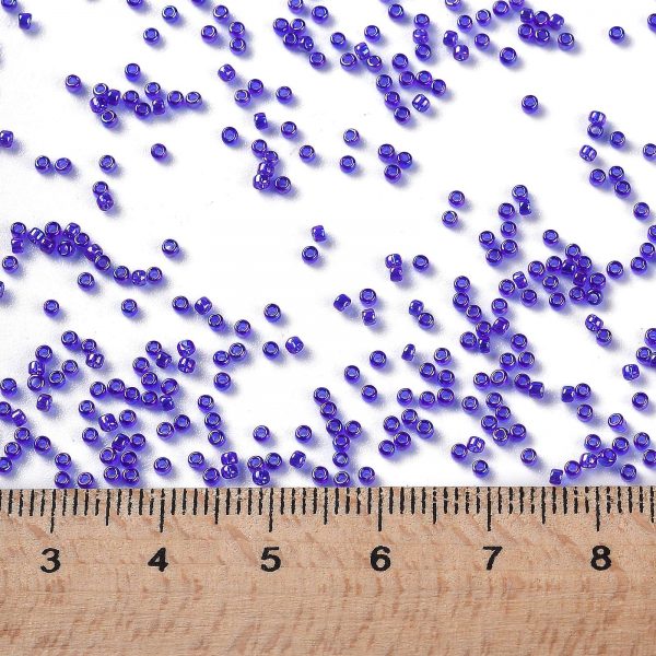 SEED TR15 0087 3 TOHO #87 15/0 Transparent AB Cobalt Round Seed Beads, 10g/bag