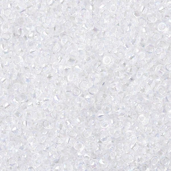 SEED TR15 0161 1 TOHO #161 15/0 Transparent AB Crystal Round Seed Beads, 450g/bag