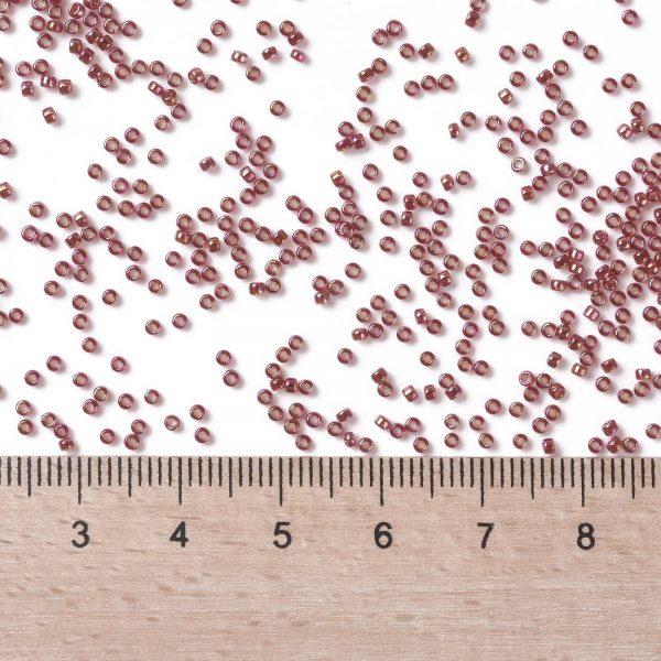 SEED TR15 0165C 3 TOHO #165C 15/0 Transparent AB Ruby Round Seed Beads, 450g/bag