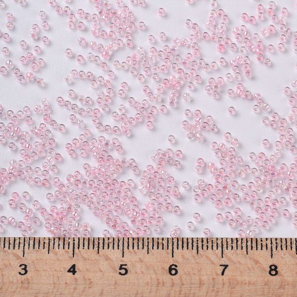 SEED TR15 0171 3 TOHO #171 15/0 Transparent Dyed AB Ballerina Pink Round Seed Beads, 450g/bag