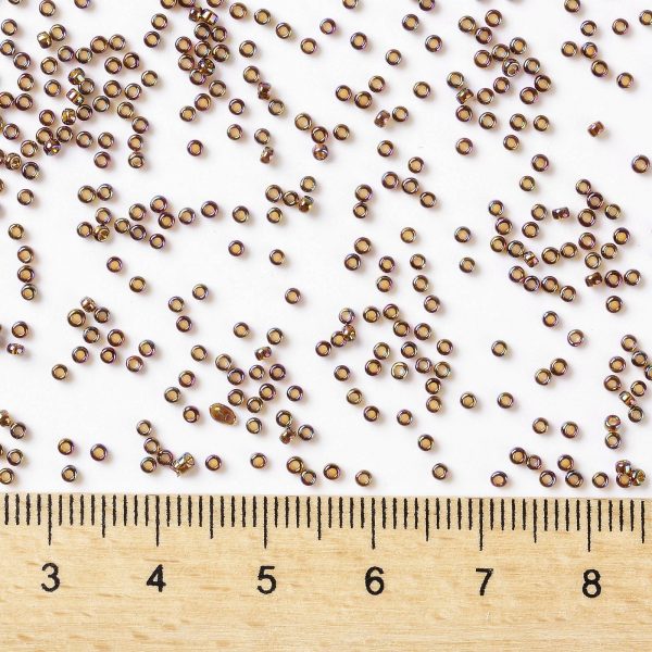 SEED TR15 0177 3 TOHO #177 15/0 Transparent AB Smoky Topaz Round Seed Beads, 450g/bag