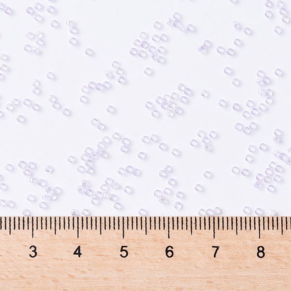 SEED TR15 0477 3 TOHO #477 15/0 Transparent Dyed AB Lavender Mist Round Seed Beads, 450g/bag