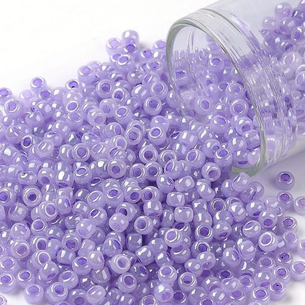 X SEED TR08 0916 TOHO #916 8/0 Lavender Ceylon Pearl Round Seed Beads, 450g/bag