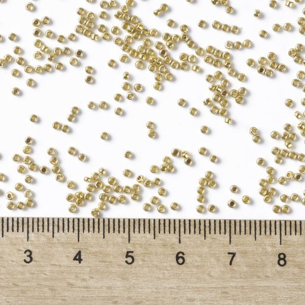 X SEED TR15 PF0557 3 TOHO #PF557 15/0 Permafinish Opaque Galvanized Starlight Round Seed Beads, 10g/bag