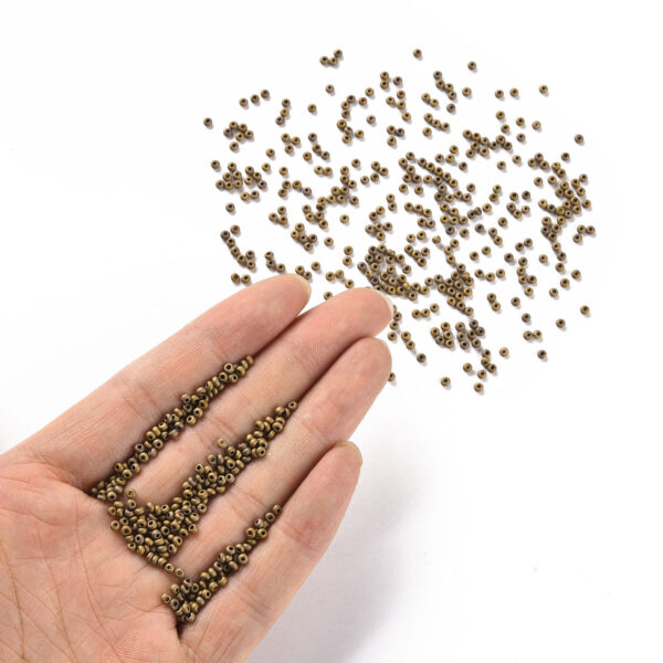 SEED Q008 M601 2 FGB #M601 Round Seed Beads 12/0 - Metallic Matte Golden Plated, about 30000pcs/450g/ lbs/ bag