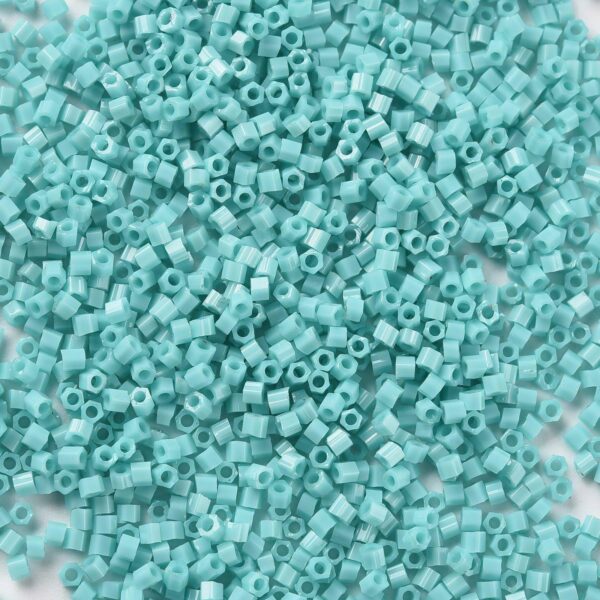 SEED T2CUT 15 55 1 TOHO #55 Hexagon Seed Beads 15/0 - Opaque Turquoise, 450g/bag