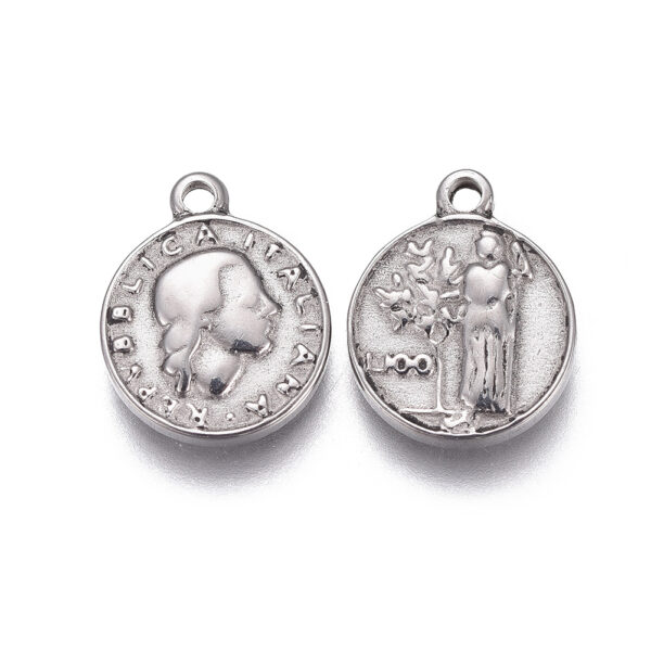 Silver Coin Charms