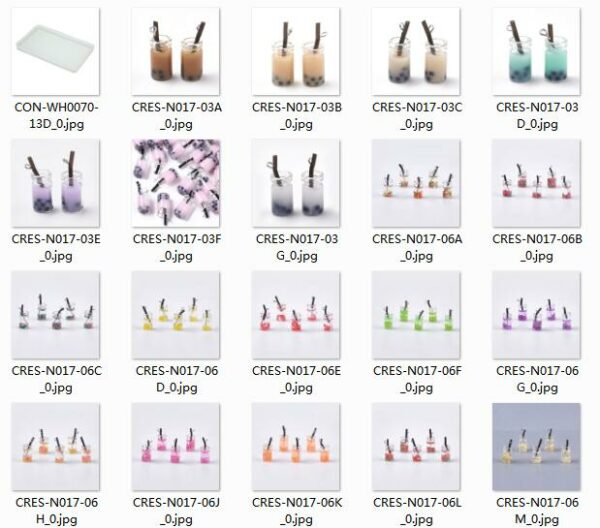 CRES NB0001 20 Minebeads Glass Bottle Pendants for DIY Jewelry Making, about 72pcs/bag