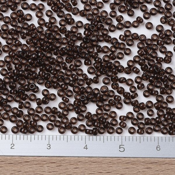 SEED JP0008 RR0135 2 MIYUKI 11-135 Round Rocailles Beads 11/0, RR135 Transparent Root Beer, 10g/tube