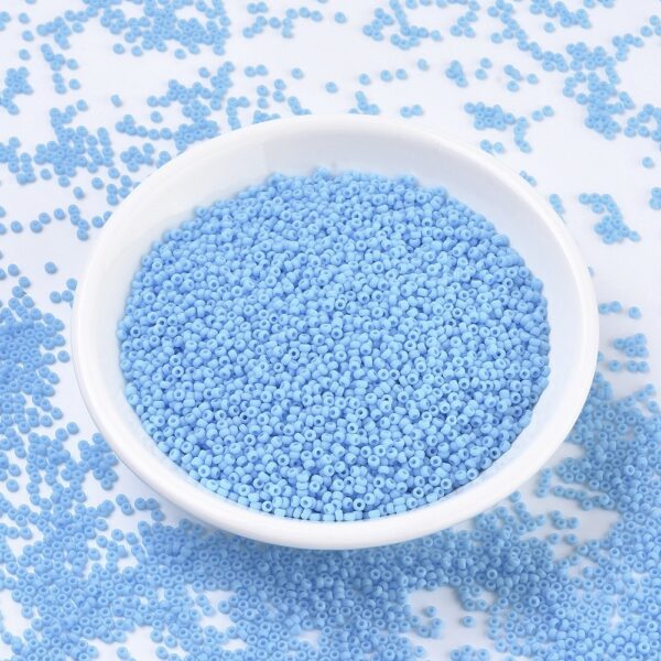 SEED JP0008 RR0413F MIYUKI 11-413F Round Rocailles Beads 11/0, RR413F Matte Opaque Turquoise Blue, 10g/tube