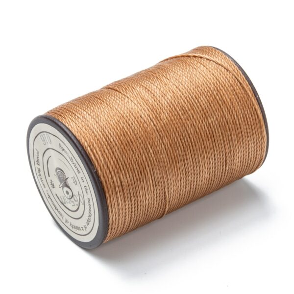 YC D004 02D 016 1 Minebeads Peru Round Waxed Polyester Cord for DIY Bracelet Jewelry Making, 0.03in, about 87.48 Yards/roll, 5 rolls/bag