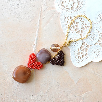 heart chocolates woven bag charm MineBeads - Distributor of Cheap Quality Miyuki Seed Beads, Findings & Suppliers