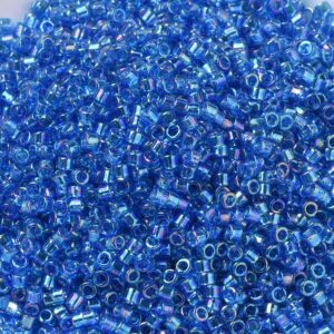 DB0177 Transparent Capri Blue AB Seed Beads