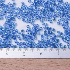 DB0177 Transparent Blue AB Seed Beads